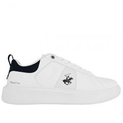 BEVERLY HILLS POLO CLUB KANYE LTX SNEAKERS EFECTO PIEL CASUAL PARA HOMBRE BHM614400 WHITE DEEP BHPC004