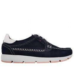 BAERCHI 1972 ZAPATO DEPORTIVO ESTILO NAÚTICO NOBUCK HOMBRE 2705 MARINO BAE050