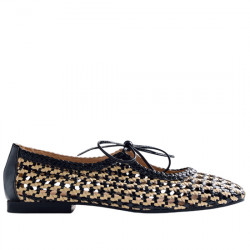 GIOSEPPO WORDEN BAILARINAS PIEL TRENZADA PARA MUJER 79106 BLACK GIO446