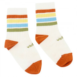 VICTORIA CALCETÍN BAREFOOT RAYAS ALGODÓN NIÑOS 9226330 AZUL VIC358