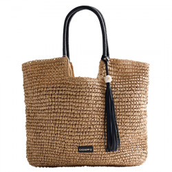 GIOSEPPO SORSOGON BOLSO CAPAZO EFECTO RAFIA FLECOS 78148 NATURAL GIO448