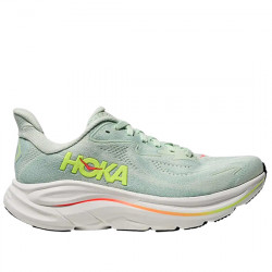 HOKA CLIFTON 10 DEPORTIVO RUNNING MUJER 1162031/SLSSN SEA GLASS/ NEON FLAME HOKA062