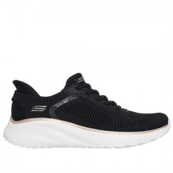 SKECHERS SLIP-INS: BOBS SPORT SQUAD CHAOS DEPORTIVO TRAINING MUJER 117497 BKGD BLACK/GOLD SKE290
