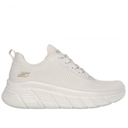 SKECHERS BOBS SPORT B FLEX HI - FLYING HI DEPORTIVO TRAINING MUJER 117385/OFWT OFF WHITE SKE294