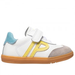 PABLOSKY SNEAKERS PIEL VELCRO RESPETUOSO-BAREFOOT NIÑOS SAX 070404 PLUS BLANCO PAB160