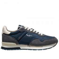 PEPE JEANS HAILON BASIC SNEAKER CASUAL SERRAJE Y NYLON HOMBRE PMS400037 585 MARINE BLUE PPJ065