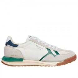 PEPE JEANS MARVIN COLLEGE SNEAKER CASUAL SERRAJE Y NYLON HOMBRE PMS600025 803 OFF WHITE PPJ068