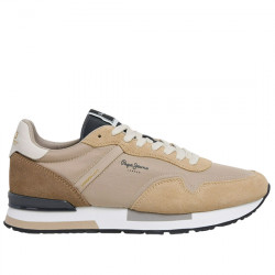 PEPE JEANS HAILON BASIC SNEAKER CASUAL SERRAJE Y NYLON HOMBRE PMS400037 855 CAMEL BEIGE PPJ066