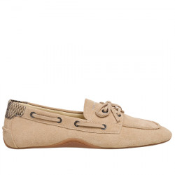 PEPE JEANS NOA STAR ZAPATO NAÚTICO ANTE PARA MUJER PLS100010 848 BEIGE PPJ069