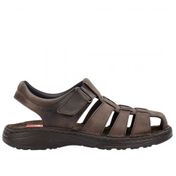 FLUCHOS AZORES F2198 SANDALIA CERRADA NOBUCK HOMBRE 505266 MARRÓN FLU065