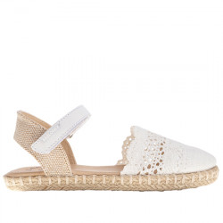 PABLOSKY ALPARGATAS DE GANCHILLO VELCRO PARA NIÑA 610501 BLANCO PAB162