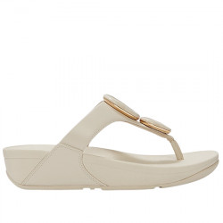 FITFLOP LULU SANDALIAS ESCLAVAS PLANAS EFECTO PIEL MUJER A4T-A99 BEIGE FITF002