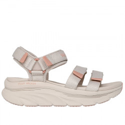 SKECHERS RELAXED FIT: D'LUX WALKER SEA-SCAPE SANDALIA DEPORTIVA VELCROS MUJER 119826 TPE TAUPE SKE298