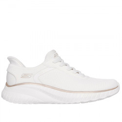 SKECHERS SLIP-INS: BOBS SPORT SQUAD CHAOS DEPORTIVO TRAINING MUJER 117497 WTGD WHITE/GOLD SKE303