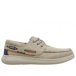 CORONEL TAPIOCCA ZAPATO NAUTICO DEPORTIVO LONA PARA HOMBRE T869-7 BEIGE COTA058