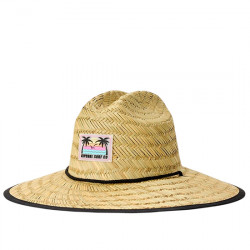RIP CURL MIXED STRAW SOMBRERO DE PAJA PARA EL SOL MUJER 033WHE NATURAL/PINK RIP107