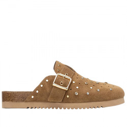 CARMELA ZUECO BIO DE SERRAJE CON TACHAS PARA MUJER 163280 CAMEL CARM090