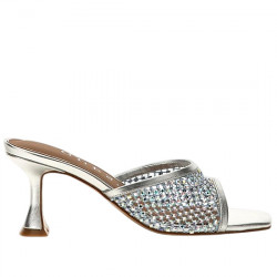 GUESS KEBBA SANDALIA PINKY MALLA STRASS DE TACÓN MUJER FLJKB2FAP03 BLUE GUE165