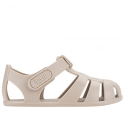IGOR NEMO SOLID SANDALIAS CANGREJERAS DE GOMA CON VELCRO NIÑOS RESPETUOSO-BAREFOOT S10324-100 SAND IGOR065