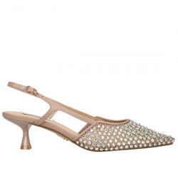 STEVE MADDEN LEGACI-MR STILETTO SLINGBACK DE MALLA CON STRASS MUJER SM11003302-600003962-LNH BEIGE STMA100
