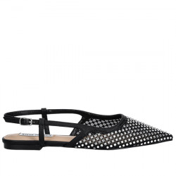 STEVE MADDEN SLINGSHOT-MR SLINGBACK DE MALLA CON STRASS PARA MUJER SM11003839 BLACK STMA101