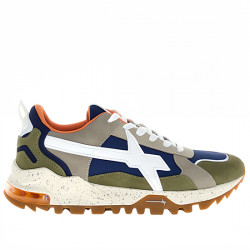 W6YZ BREEZE 3-M. SNEAKERS SERRAJE Y NYLON TECNICO CASUAL PARA HOMBRE 0012018612.06.1F27 MILITARE/AZURE/TAUPE W6YZ015