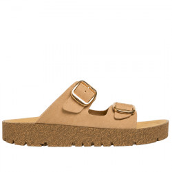 IBIZA'S AUREA SANDALIAS PLANAS BIO HEBILLAS SERRAJE PARA MUJER 20 MUSHROOM IBIZ001