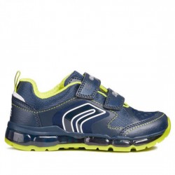 GEOX RESPIRA DEPORTIVO LUCES VELCRO J ANDROID B. A J8444A 0BU11 C0749 NAVY/LIME GEOX026